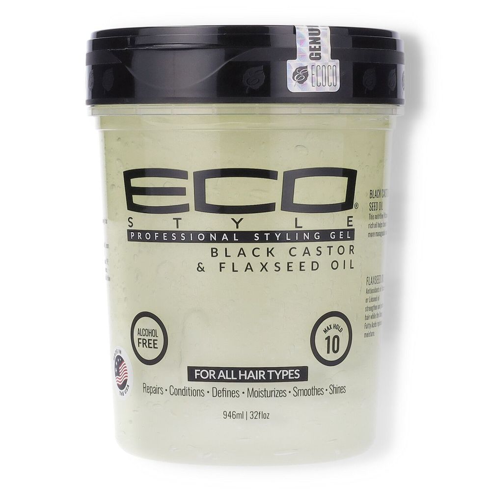 Eco Style Black Castor & Flaxseed Oil Styling Gel