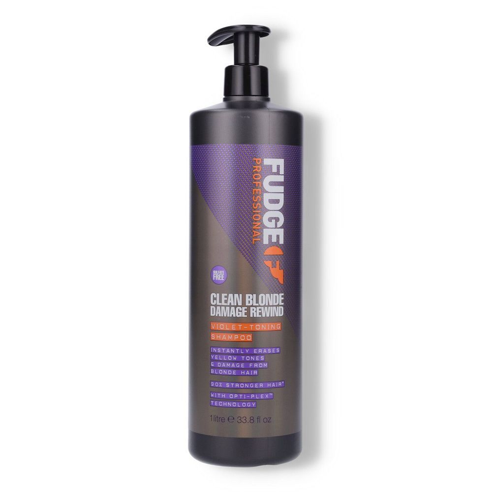 Fudge Clean Blonde Damage Rewind Violet Toning Shampoo