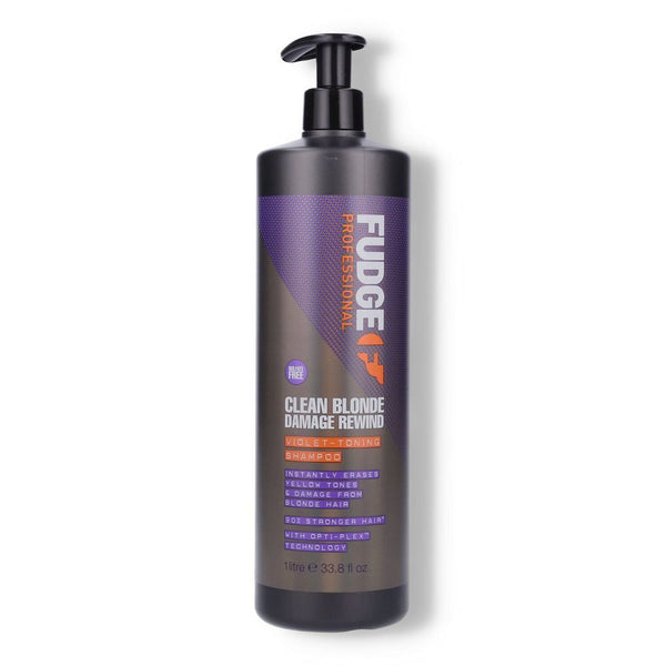 Fudge Clean Blonde Damage Rewind Violet Toning Shampoo