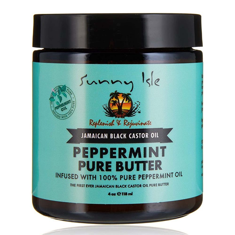 Sunny Isle Jamaican Black Castor Oil Pure Butter Oil With Peppermint Oil