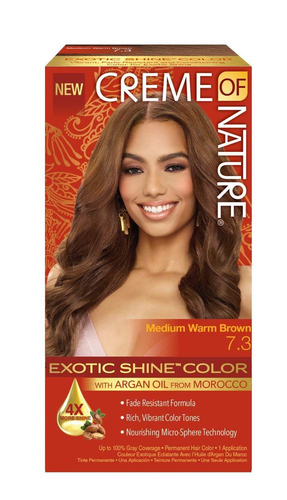 Creme Of Nature Exotic Shine Permanent Hair Colour With Argan Oil