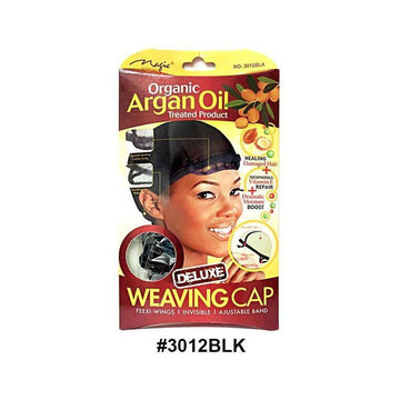Magic Collection Women's Organic Argan Oil Treated Weaving Cap 3012blk