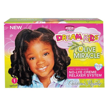 African Pride Dream Kids Olive Miracle No-Lye Creme Relaxer Kit