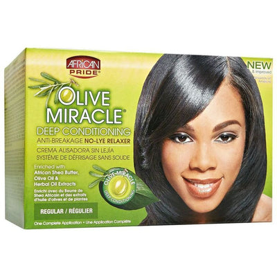 African Pride Olive Miracle Deep Conditioning Anti-Breakage No Lye Relaxer