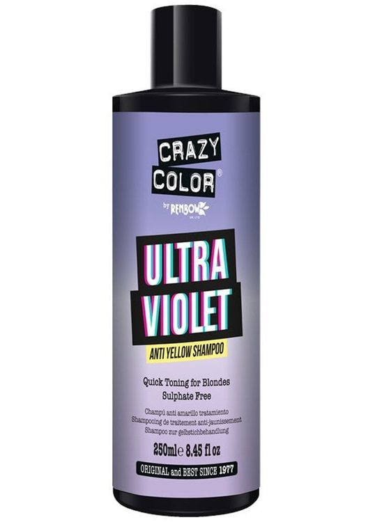 Crazy Color Rainbow Ultra Violet No Yellow Shampoo