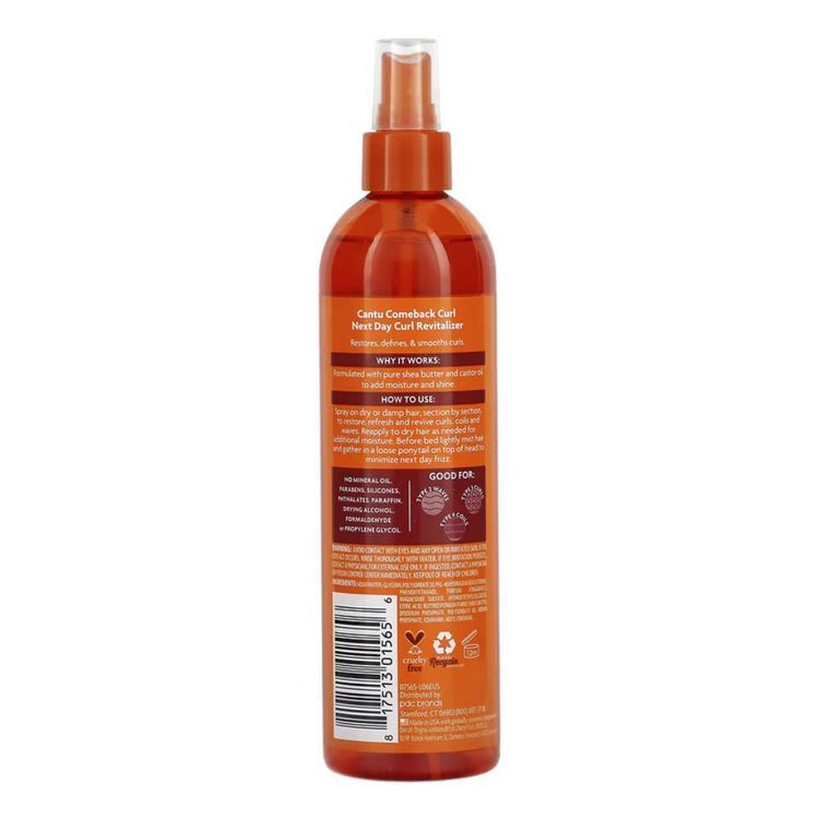 Cantu Shea Butter Comeback Curl Next Day Curl Revitalizer For Natural Hair