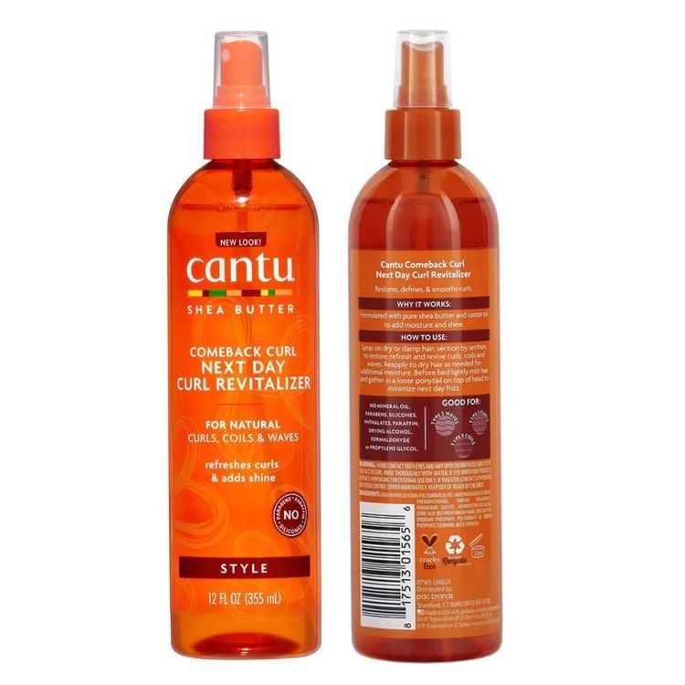 Cantu Shea Butter Comeback Curl Next Day Curl Revitalizer For Natural Hair