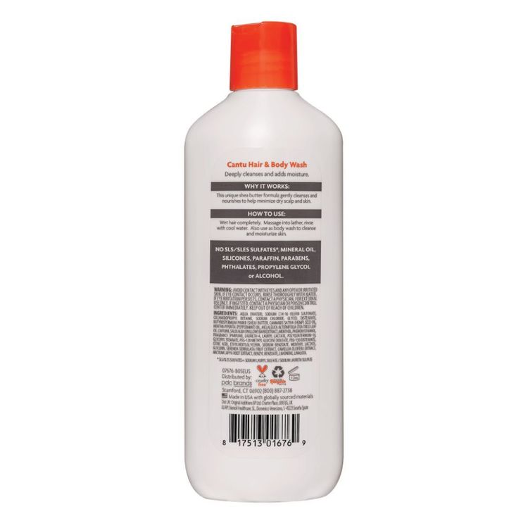 Cantu Shea Butter Men's 3 In 1 Shampoo Conditioner Body Wash
