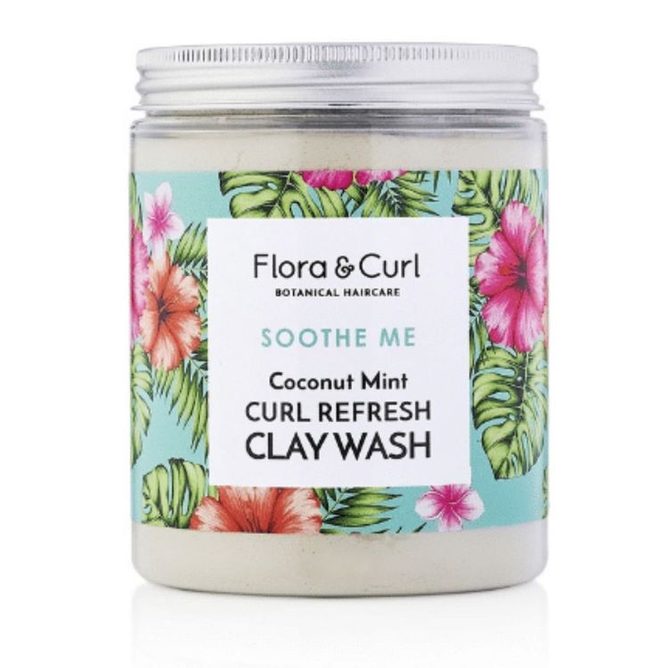 Flora & Curl Coconut Mint Curl Refresh Clay Wash