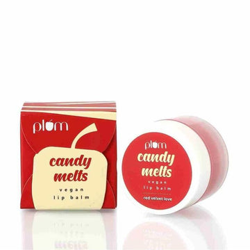 Plum Candy Melts Vegan Lip Balm Red Velvet Love