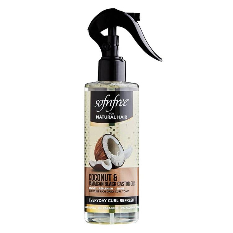 Sofn'Free For Natural Hair Coconut and Jamaican Black Castor Oil Everyday Curl Refresh