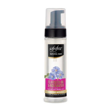 Sofn'Free For Natural Hair Flaxseed and Rosewater Foam Wrap Mousse