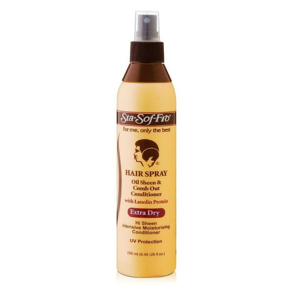 Sta Sof Fro Oil Sheen & Comb Out Conditioner Hair Spray Extra Dry