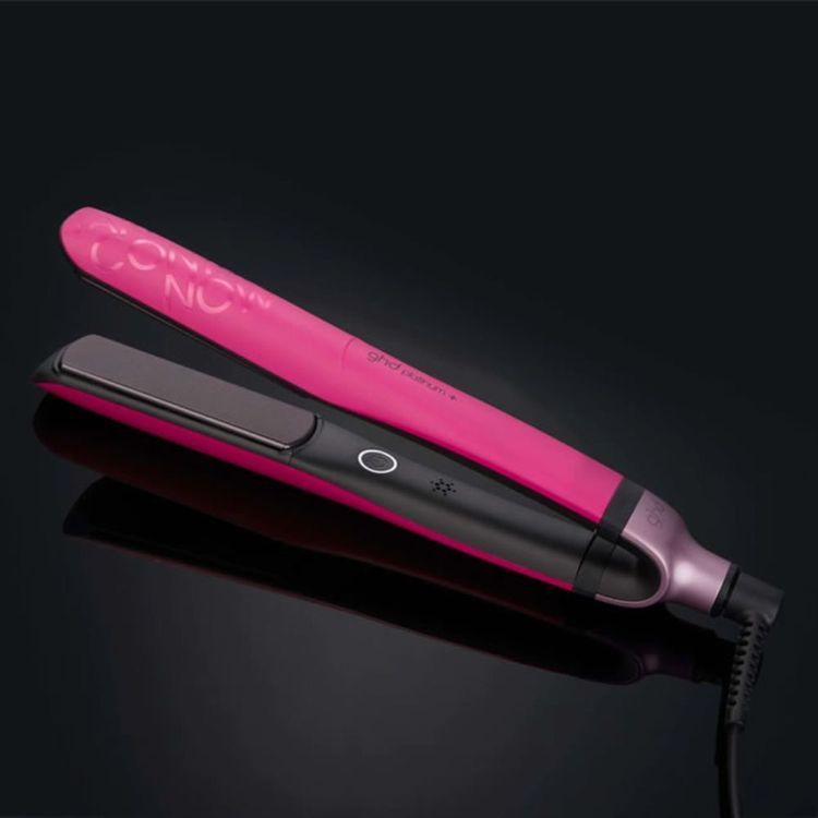ghd Platinum Hair Straightener In Pink Peach Collection With Heat Bag