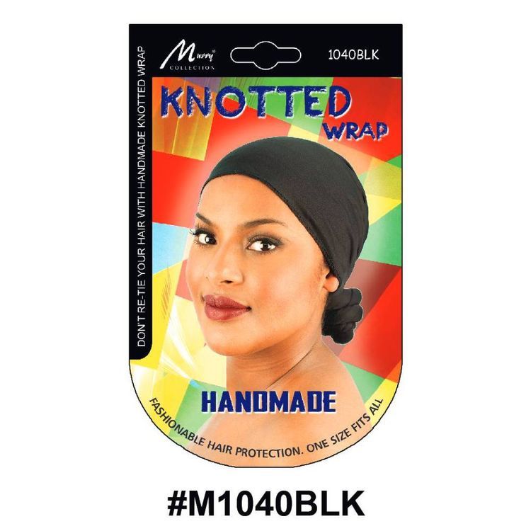 Murry Knotted Wrap Handmade Black M1040blk