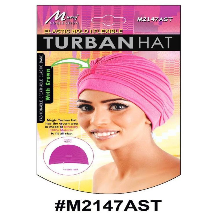 Murry Turban Hat Assorted Color M2147ast