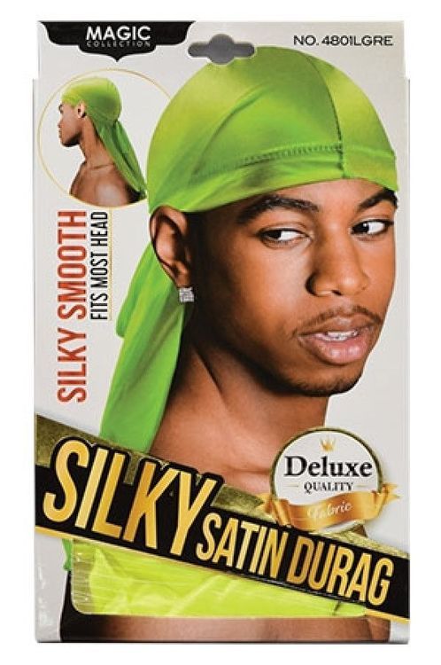Magic Collection Silky Satin Durag Light Green 4801lgre