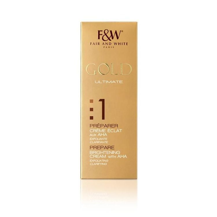 Fair & White Gold Prepare Brightening Cream With Aha