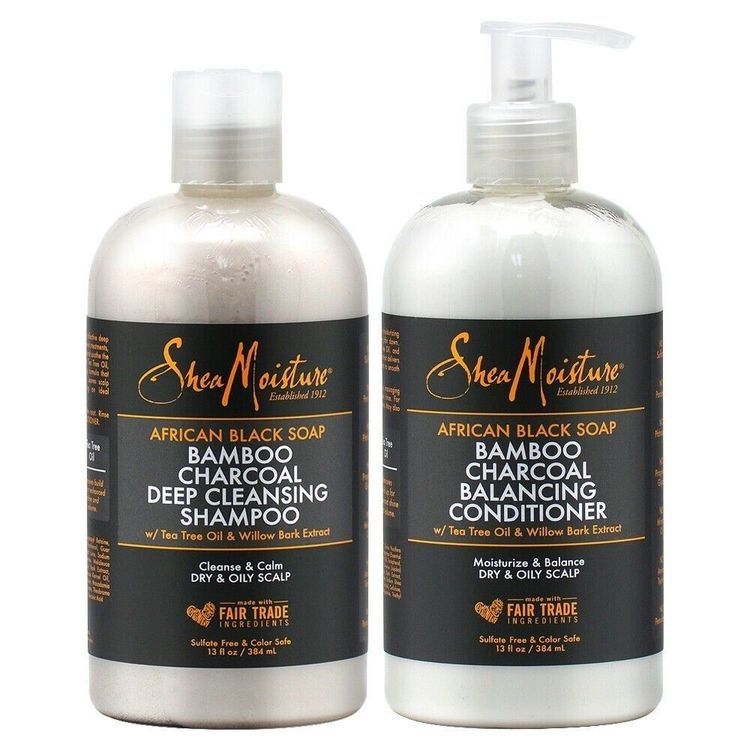 Shea Moisture African Black Soap Shampoo & Conditioner Duo Pack
