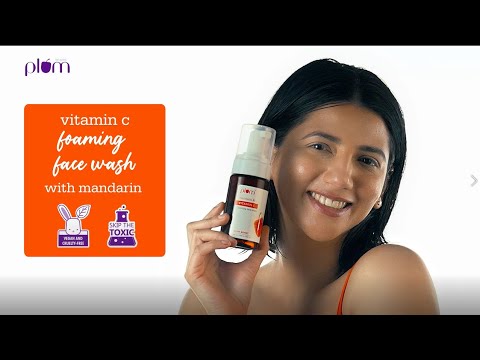 Plum Vitamin C Foaming Face Wash with Mandarin