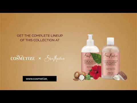 Shea Moisture Coconut & Hibiscus Curl & Shine Shampoo & Conditioner Duo Pack