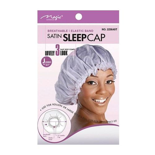 Magic Collection Satin Sleep Cap Jumbo Assorted Color 2238ast
