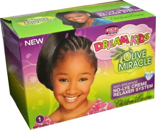 African Pride Dream Kids Olive Miracle No-Lye Creme Relaxer Kit