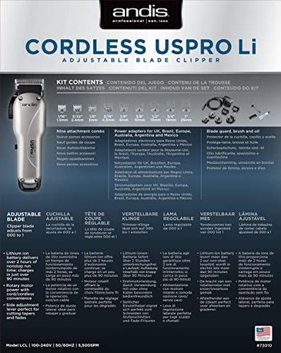 Andis Cordless Uspro Li Adjustable Blade Clipper