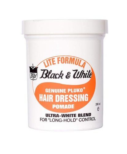 Black & White Genuine Pluko Hair Dressing Pomade Lite Formula