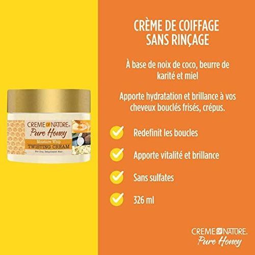 Creme Of Nature Pure Honey Moisture Whip Twisting Cream