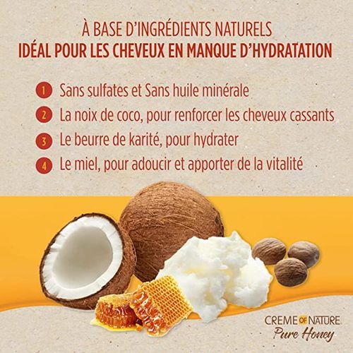 Creme Of Nature Pure Honey Moisturizing Dry Defense Shampoo