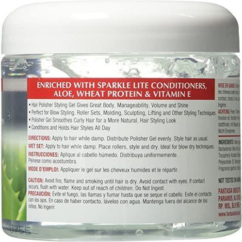 IC Fantasia Hair Polisher Styling Gel With Sparkle Lites Clear