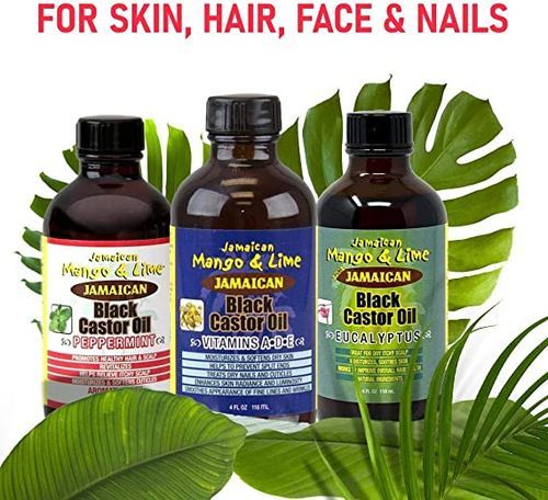 Jamaican Mango & Lime Black Castor Oil vitamin A D E