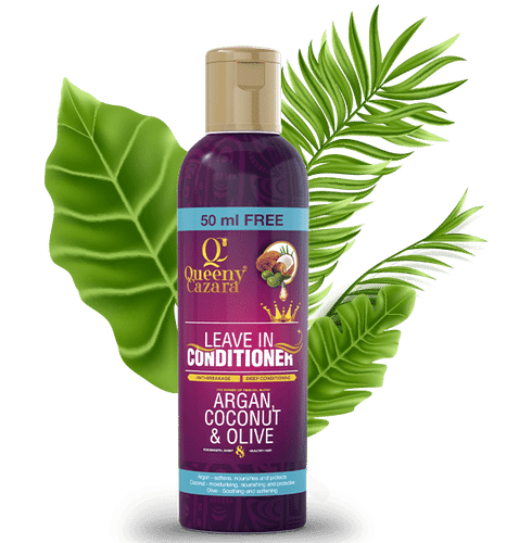 Queeny Cazara Argan, Coconut & Olive Oil Leave In Conditioner