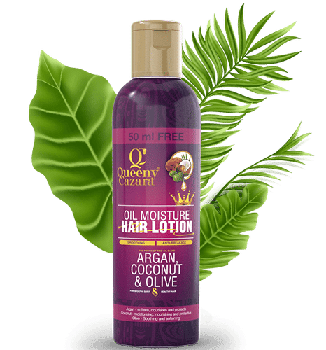 Queeny Cazara Argan, Coconut & Olive Oil Moisture Hair Lotion