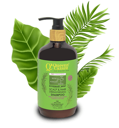 Queeny Cazara Rosemary Mint Scalp & Hair Strengthening Shampoo