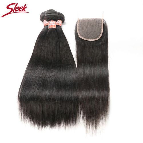 Sleek Brazilian Natural Straight Closure