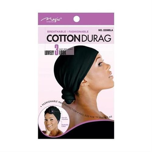 Magic Collection Cotton Durag Black 2259bla