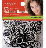 Magic Collection 275 Rubber Bands White & Black 2751