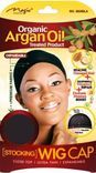 Magic Collection Women's Organic Argan Oil Treated Wig Cap Black3000bla