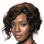 Sleek Human Hair Wig Retro